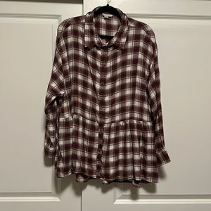 American Eagle Peplum Blouse